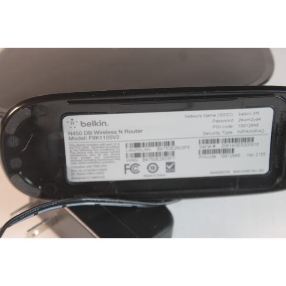 Belkin N450 DB Wireless N Router Model F9K1105V2 for WiFi Power - Picture 7 of 7